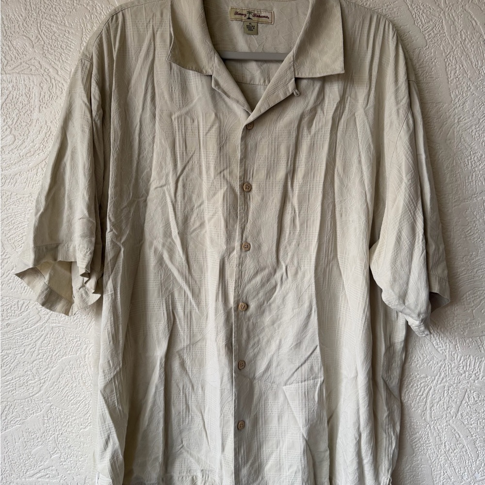Tommy Bahama Cream Silk Shirt